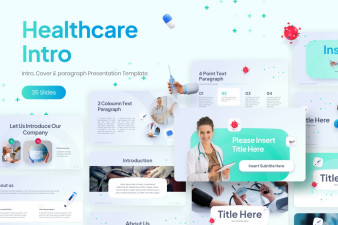 Introduction, Paragraph and Cover Infographic PowerPoint Template